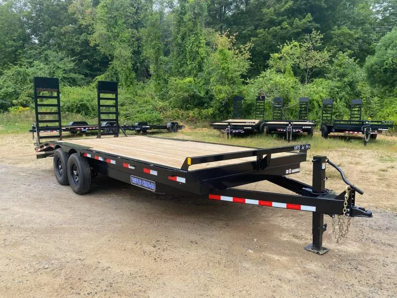 2025 Triple Crown Trailers 8.5x16+4 Deckover 14K Equipment Trailer w/Stand Up Ramps