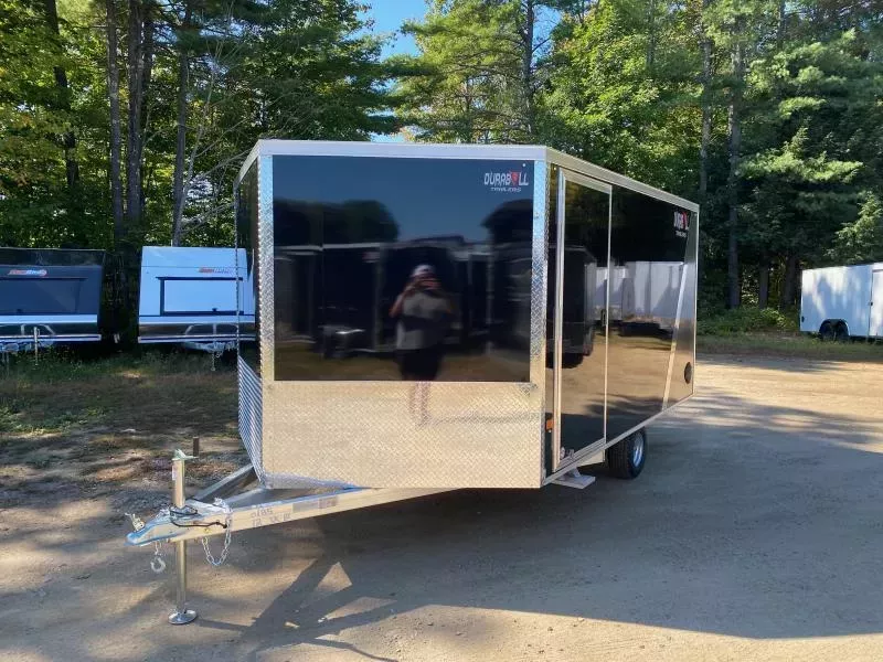 2026 Durabull Trailers 101x12 Aluminum Enclosed 2-Place Multi-Sport Snowmobile Trailer w/Galv Axle & Wheels