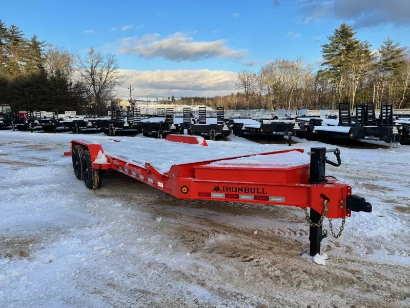2026 Iron Bull Trailers 7x17+3 Powder Coated 14K Equipment Trailer w/Full Width Ramps & Toolbox