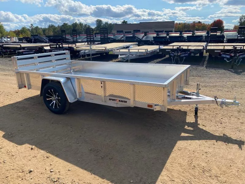 2026 Sport Haven 6x12 Deluxe 3K Aluminum Utility w/ATP Sides & Bi-Fold Ramp