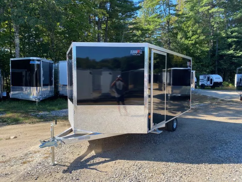 2026 Durabull Trailers 101x12 Aluminum Enclosed 2-Place Multi-Sport Snowmobile Trailer w/Snow Package