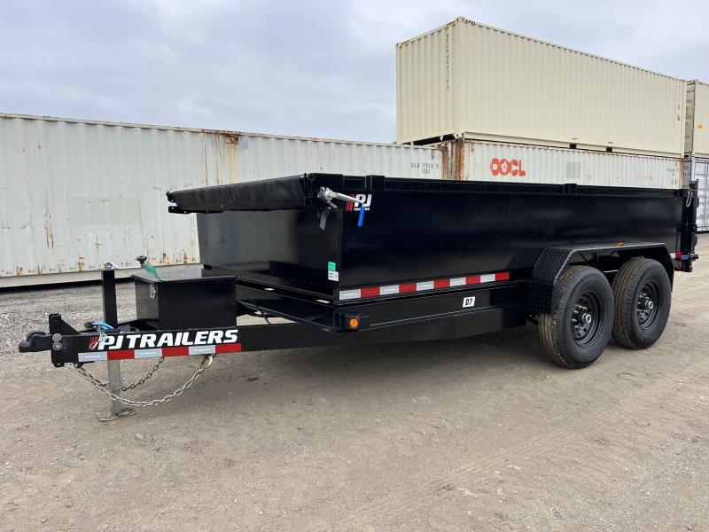 2025 PJ Trailers 7x14 14K Channel Dump w/ Tarp Kit Dump Trailer