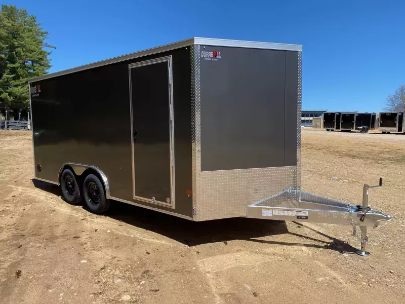 2026 Durabull Trailers 8.5x16 Aluminum Enclosed 7K Cargo Trailer w/Spring Assist Ramp Door