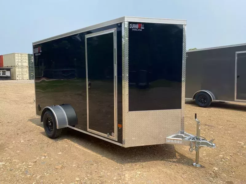 2026 Durabull Trailers 6x12 Aluminum Enclosed 3K Cargo Trailer w/Rear Double Barn Doors