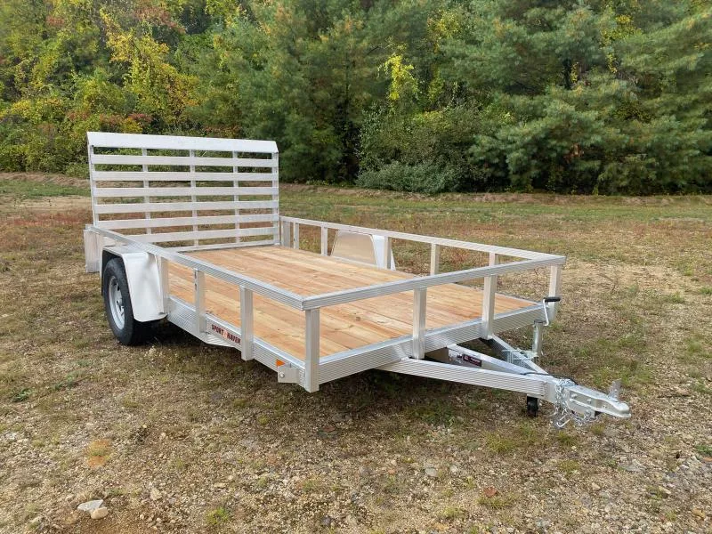 2026 Sport Haven 7x12 Aluminum Utility Trailer w/Fold Flat Rear Ramp