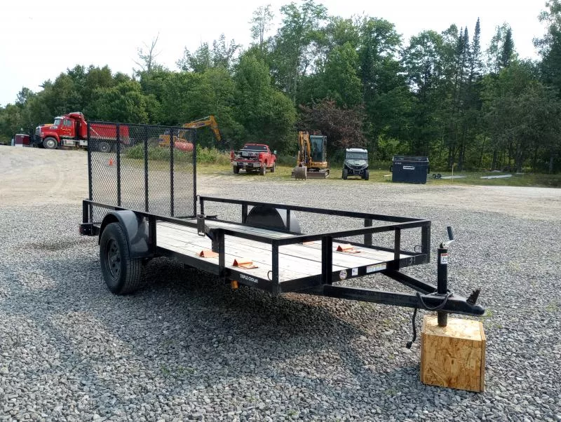 2023 Triple Crown 5x12 Open Utility Trailer w/Ramp Gate, Spare Tire Mount, E-Track Wheel Chocks