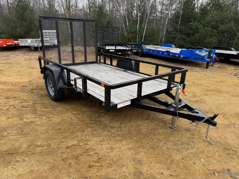 2022 Sure-Trac 6x10 Powder Coated 3K Utility Trailer w/Fold Flat Ramp Gate