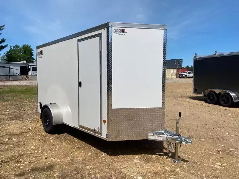 2026 Durabull Trailers 6x12 Aluminum Enclosed 3K Cargo Trailer w/Rear Double Barn Doors