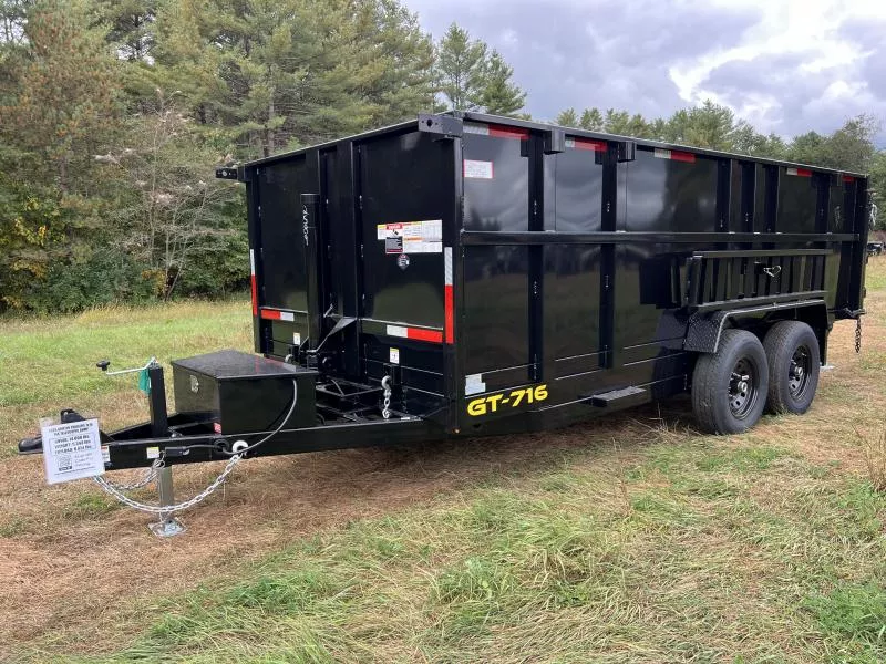 2025 Griffin Trailers 7x16 14K Telescopic Dump w/48” High Sides Dump Trailer