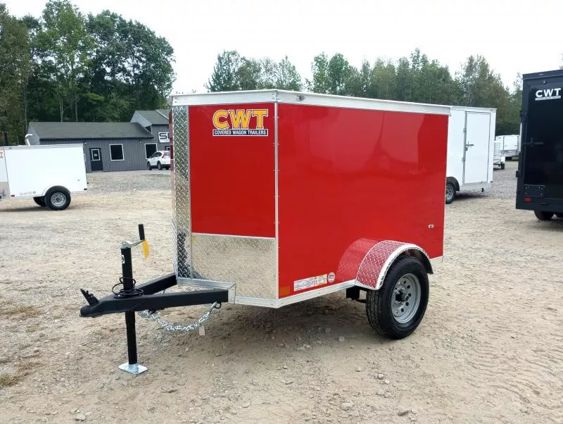 2026 Covered Wagon Trailers 4x6 Enclosed Cargo w/Rear Swing Door