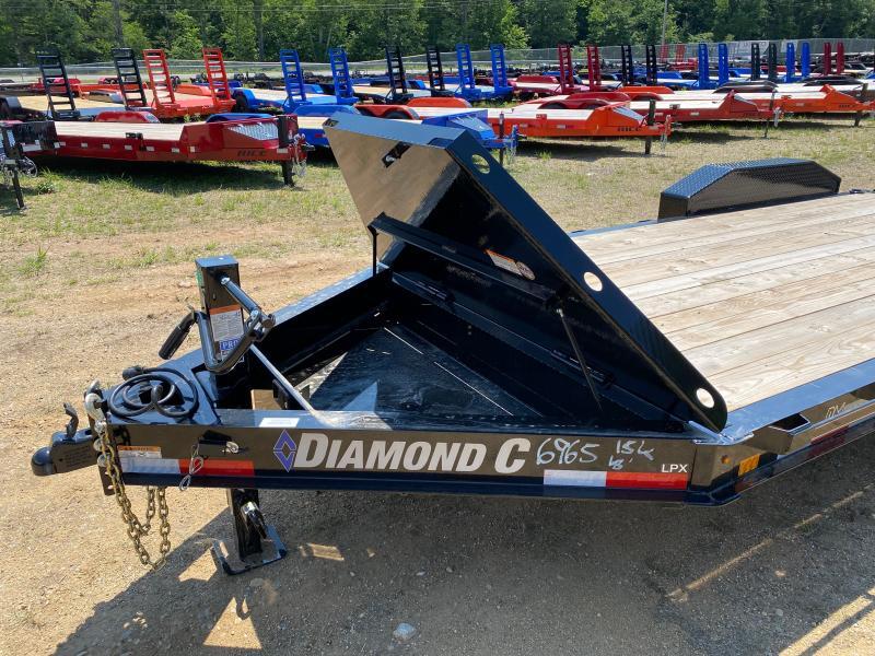 2024 Diamond C Trailers 7x18 Powder Coated 14.9K Lowpro Equipment Trailer w/Full Width Ramps 6okFmq464aux