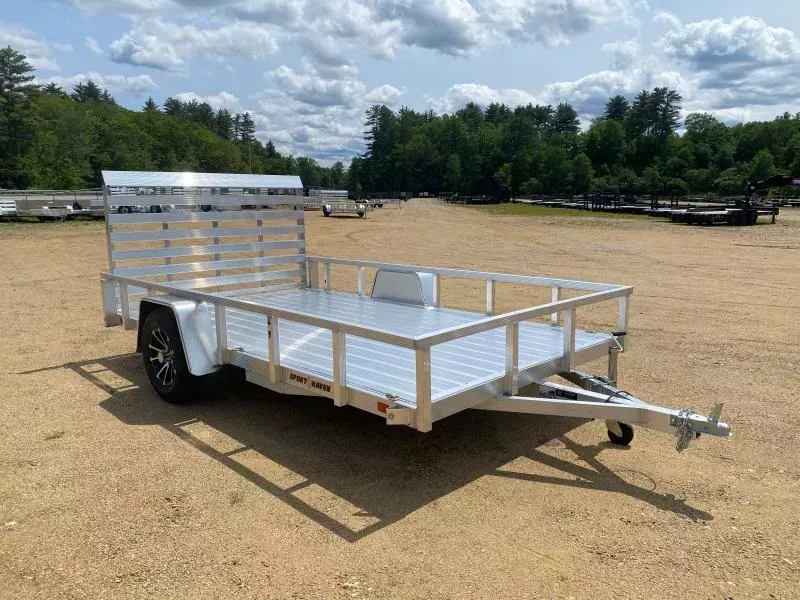 2026 Sport Haven 7x12 Deluxe 3K Aluminum Utility w/Fold Flat Rear Ramp