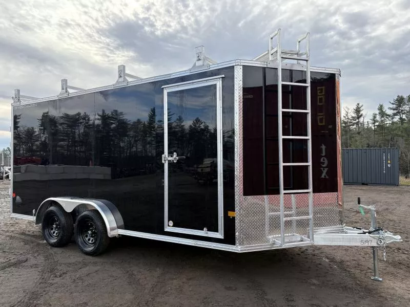 2026 Stealth Trailers 7.5x16 Aluminum Enclosed Cargo w/Contractor Package & PolyCOR 