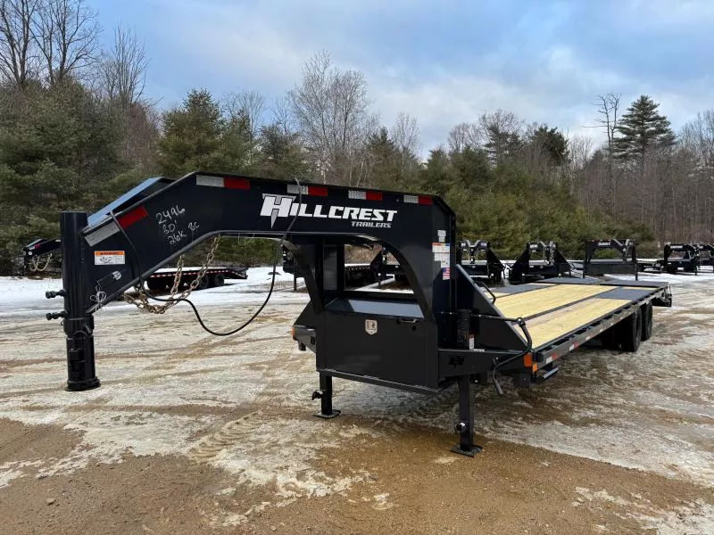 2026 Hillcrest Trailers 8.5x25+5 Deckover 25.9K Equipment Trailer w/Full Width Ramps