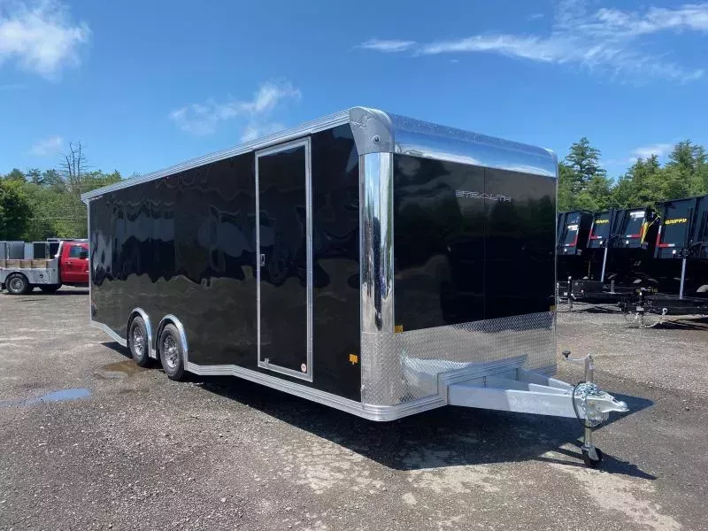 2026 Stealth Trailers 8.5x24 Aluminum 10K Enclosed Car / Racing Trailer w/Escape Door & Spoiler