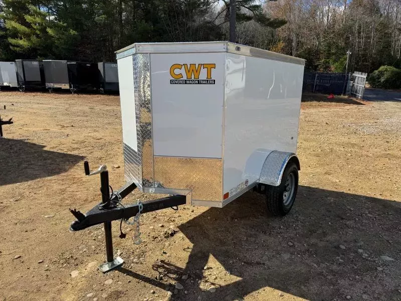 2026 Covered Wagon Trailers 4x6 Enclosed 2K Cargo Trailer w/Single Swing Door