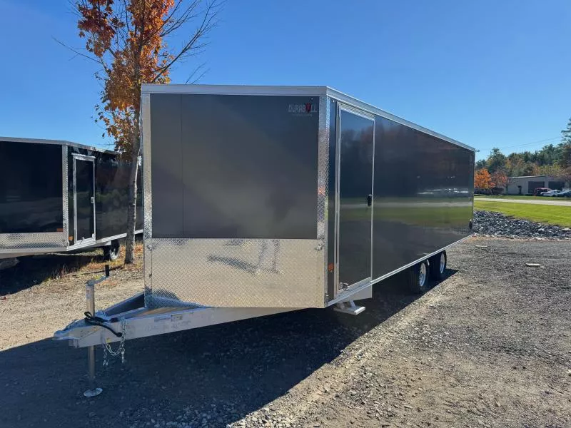 2026 Durabull Trailers 101x22 Aluminum Enclosed 4-Place Multi-Sport Snowmobile Trailer w/Galv Axles & Wheels