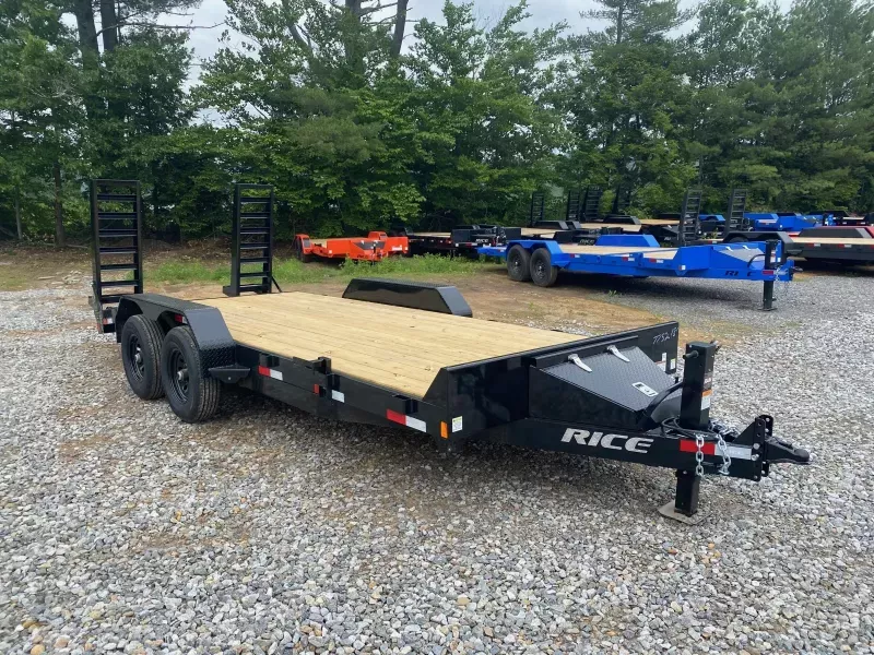 2026 Rice Trailers 7x18 Powder Coated 10k Equipment Equipment Trailer