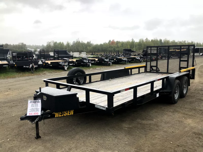 USED 2024 Reiser 7x18 10K Landscape w/Ramps & Removable Gate