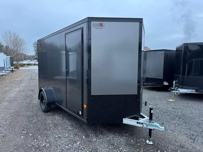 2026 Durabull Trailers 6x12 Aluminum Enclosed 3K Cargo Trailer w/Blackout PKG. & Rear Ramp