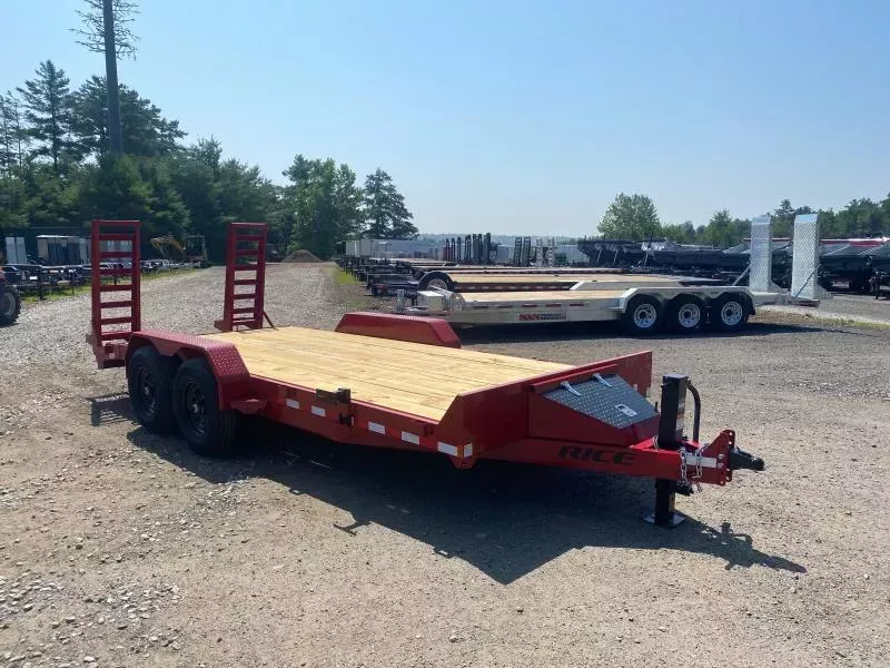 2025 Rice Trailers 7x18 14K LowPro Equipment Trailer w/Ramps & Toolbox