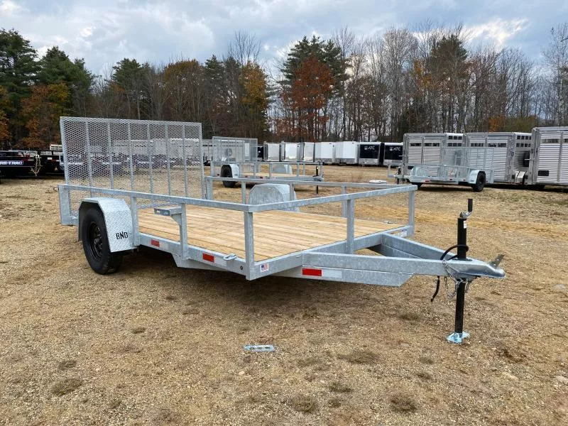 2026 BND 7x12 Galvanized 3K Utility Trailer w/Rear Ramp Gate