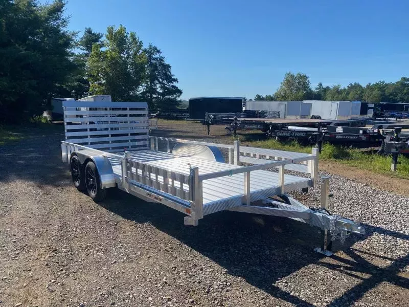 2026 Sport Haven 7x16 Aluminum 7K Deluxe Landscape Trailer w/Removable Side Load Ramps