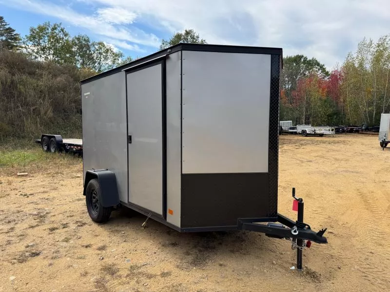 2023 Covered Wagon Trailers 6x10 Enclosed 3K Cargo Trailer w/Ramp Door & Blackout Pkg