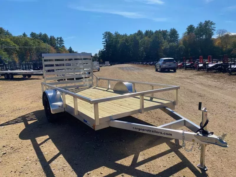 2026 CargoPro Trailers 6x12 Aluminum 3K Utility Trailer w/Fold Flat Ramp