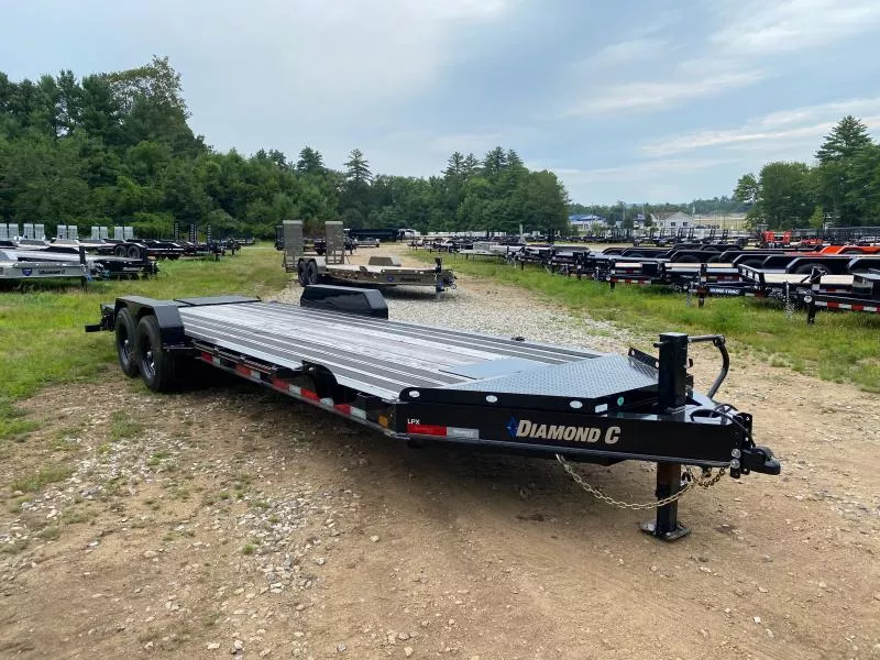 2024 Diamond C Trailers 7x24 Powder Coated 15K Lowpro Equipment Trailer w/Blackwood Outer Deck