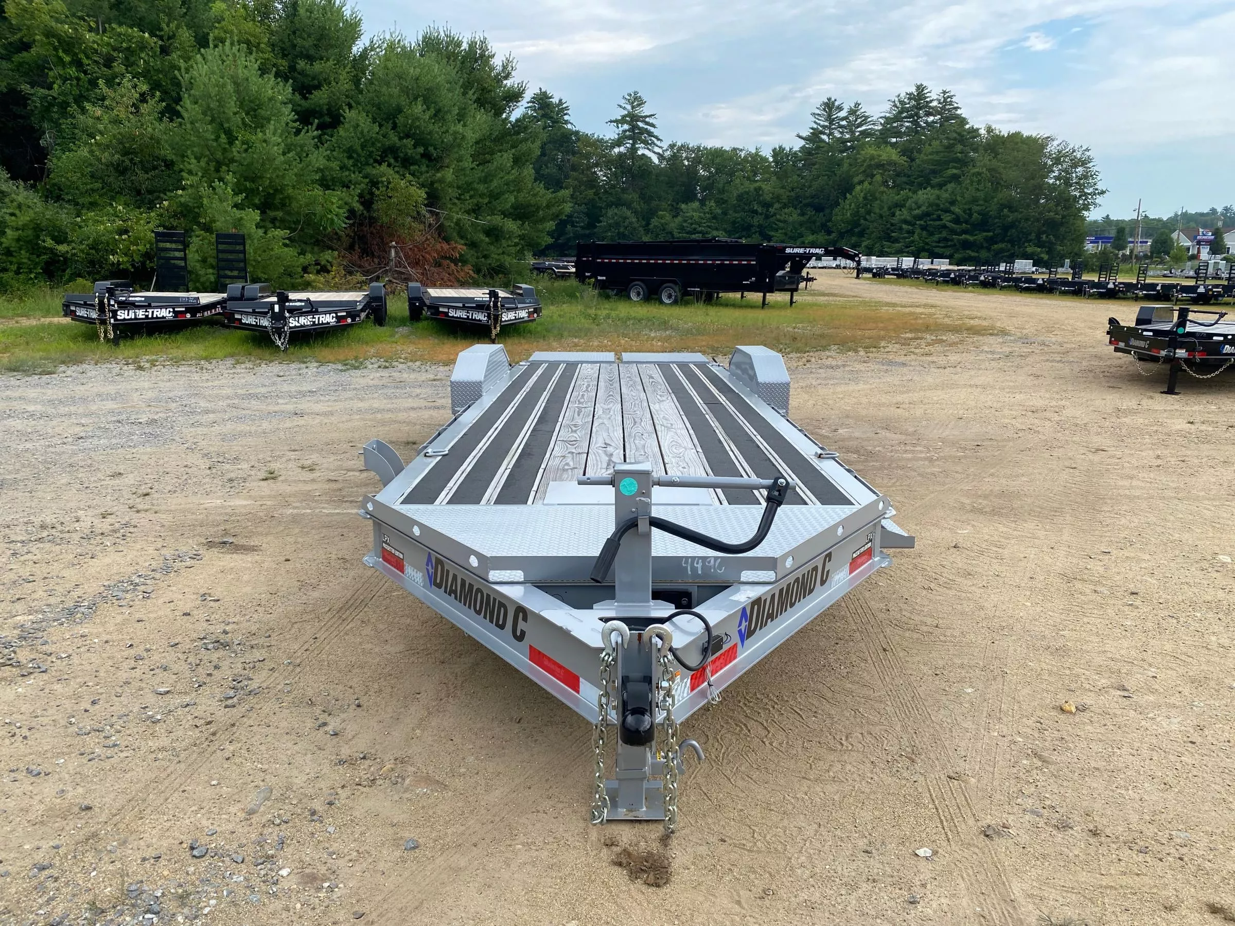 2024 Diamond C Trailers 7x24 Powder Coated 15K Lowpro Equipment Trailer w/Blackwood Outer Deck hnTmUqy7ts8
