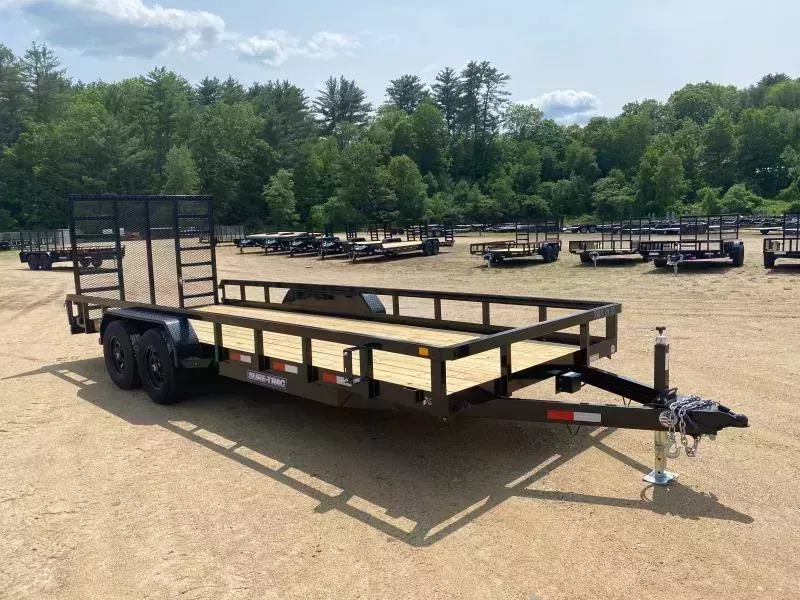 2026 Sure-Trac 7x20 Powder Coated 10K Landscape Trailer w/5' Landscape Gate