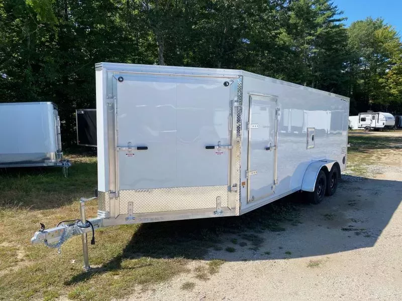 2026 Stealth Trailers 7x18+4.5 XLT PRO Aluminum 3-Place Enclosed Snowmobile Trailer w/Fuel Door