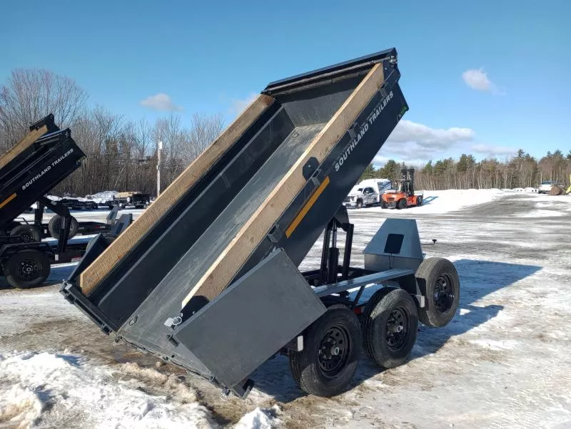 2026 Southland Trailers 5x10 11K Hydraulic Dump Trailer w/Tarp Kit, Ramps, Barn Doors