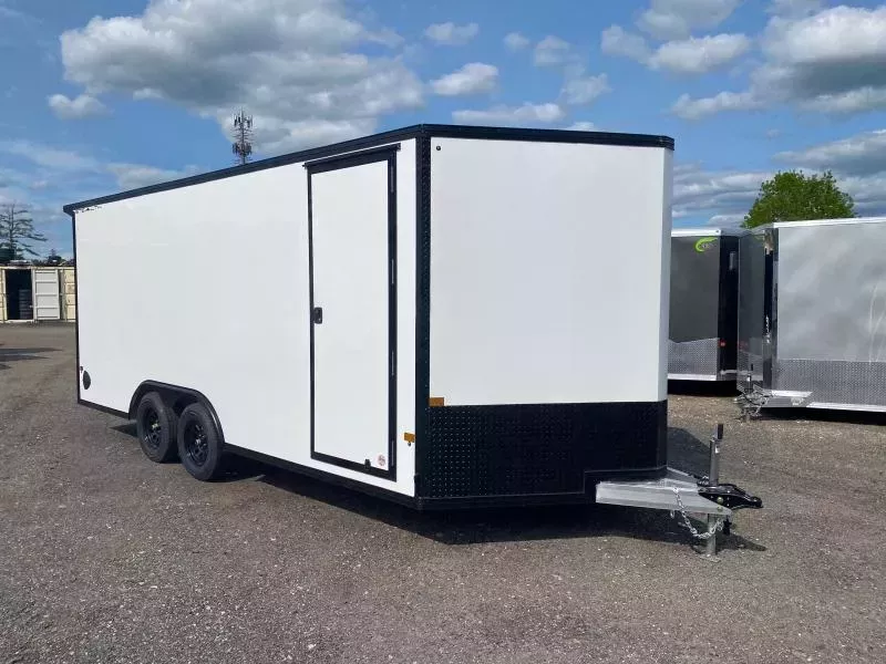 2026 Stealth Trailers 8.5x18 Aluminum 7K Cargo Trailer w/Extra Height, Spoiler, & Ramp