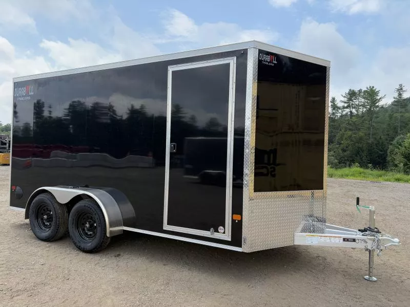 2025 Durabull Trailers 7X14 Aluminum Enclosed Cargo Trailer w/Rear Ramp Door & Recessed Slide Track 