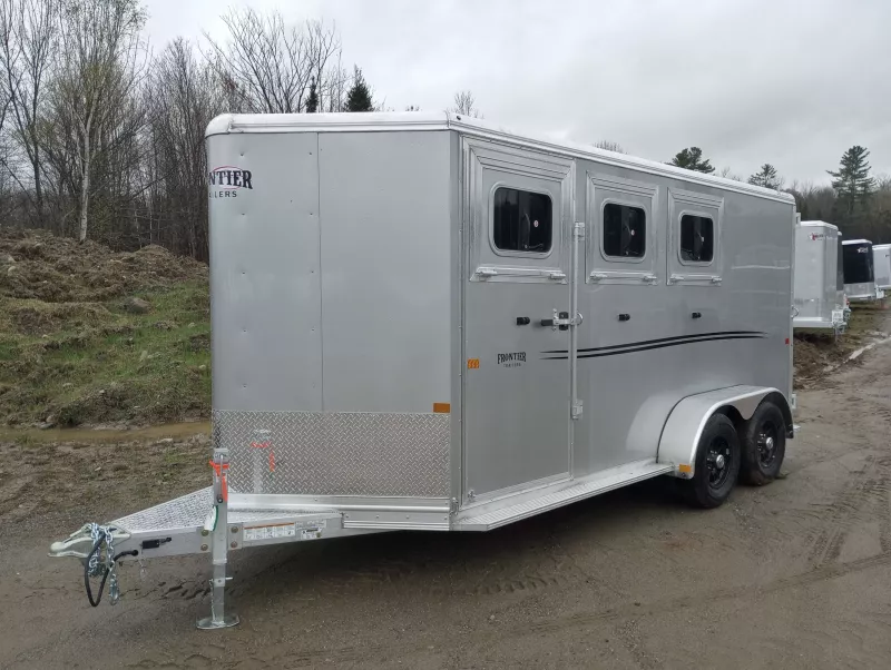 new Horse Trailers Frontier Trailers  for sale, in Manchester, ME Thumbnail 4