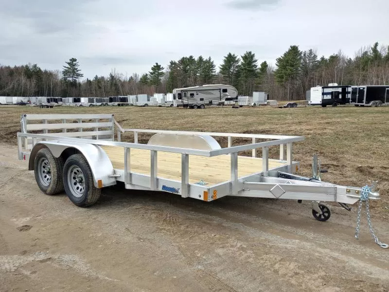 2026 Mission 6.5x14 Aluminum Open Landscape/Utility Trailer w/Bi-Fold Ramp Gate, HD D-Rings