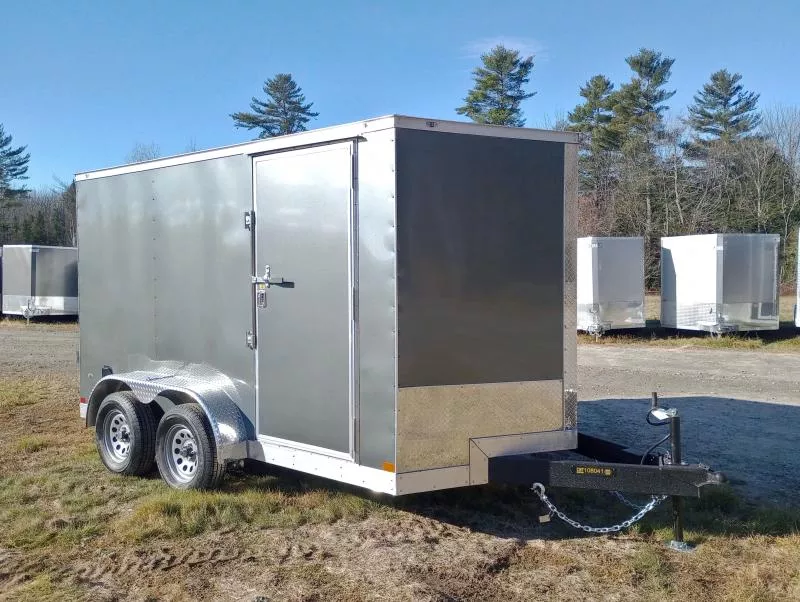 2026 Covered Wagon 7x12 7K Enclosed Cargo w/Spring Assist Rear Ramp, Recessed D-Rings