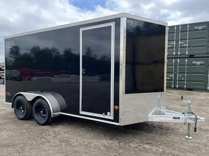 2025 Durabull Trailers 7X14 Aluminum Enclosed Cargo Trailer w/Rear Ramp Door 