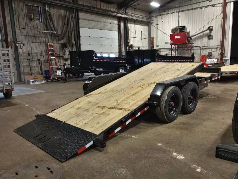 2026 Rice Trailers 7x20 16K Tilt Deck Equipment w/ Spare Mount & Tool Box