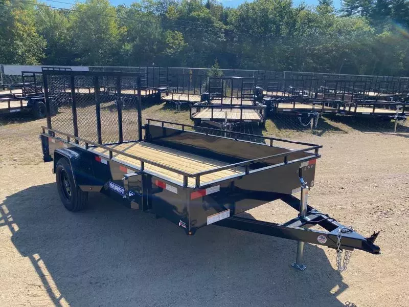 2026 Sure-Trac 6x12 Powder Coated 3K Steel Hight Side Utility Trailer w/Fold Flat Ramp