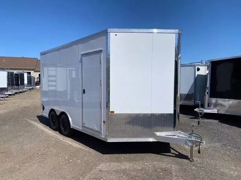 2026 Stealth Trailers 8.5x14 Aluminum 7K Cargo Trailer w/Extra Height & Ramp Door