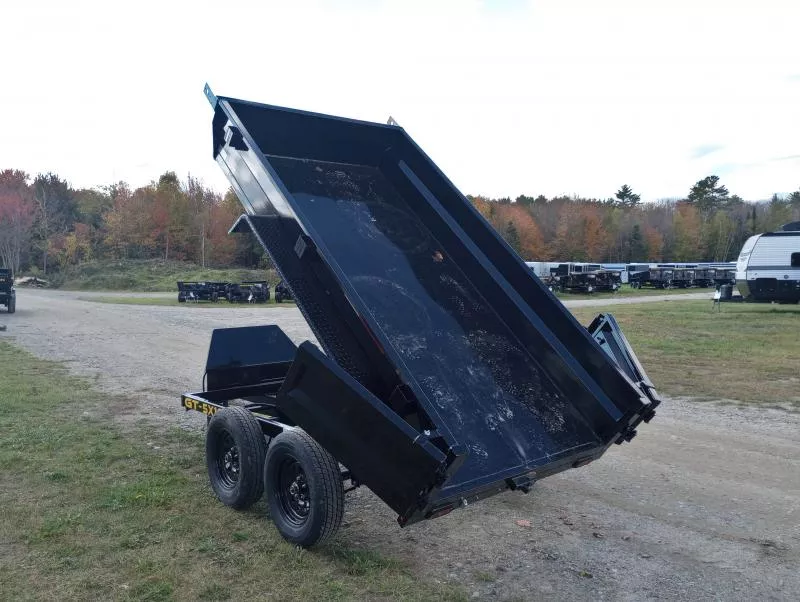 2026 Griffin 5x10 7K Powder Coated Hydraulic Dump w/Barn Doors