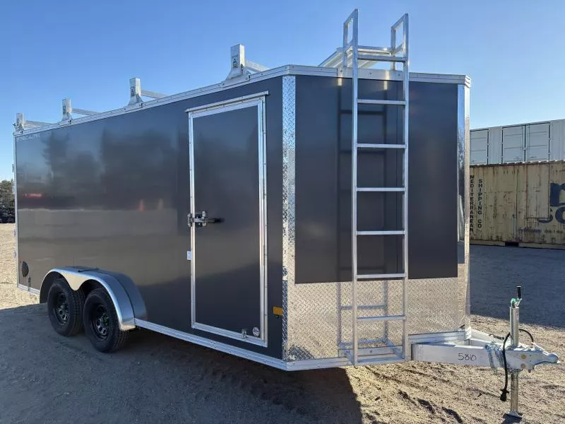 2026 Stealth Trailers 7.5x16 Aluminum Enclosed Cargo w/Contractor Package & PolyCOR Exterior 
