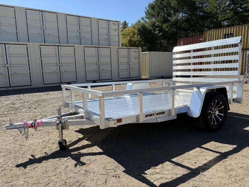 2026 Sport Haven 6x10 3K Aluminum Utility Trailer w/Aluminum Decking