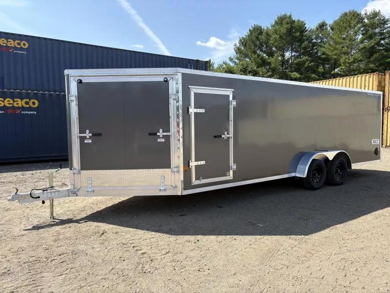 2026 Stealth Trailers 7x22 XLT-PRO Series Aluminum 4-Place Drive-In/Out Snowmobile Trailer w/Spring Assist Ramps, Recessed D-Rings & LED Lighting