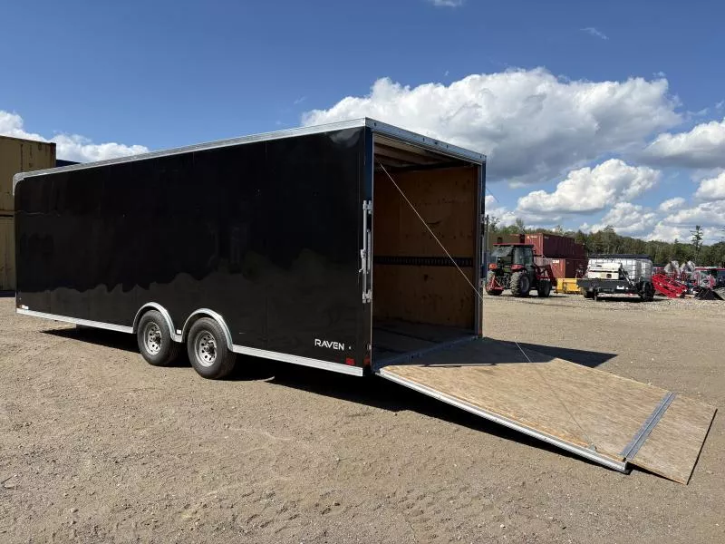 2019 ATC 8.5x24 Aluminum 10k Enclosed Car Hauler w/E-Trac & Cabinets