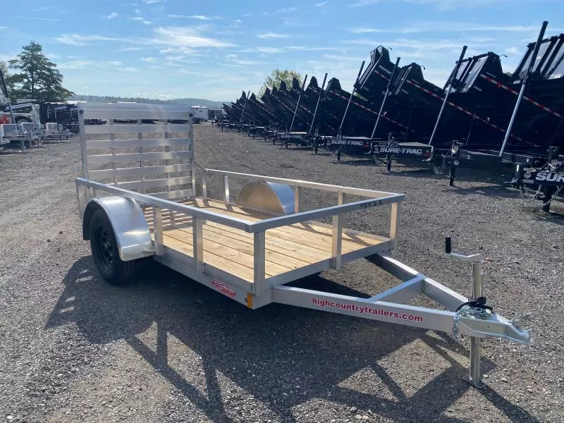2025 High Country 5x10 Aluminum 3K Utility Trailer w/Fold Flat Ramp
