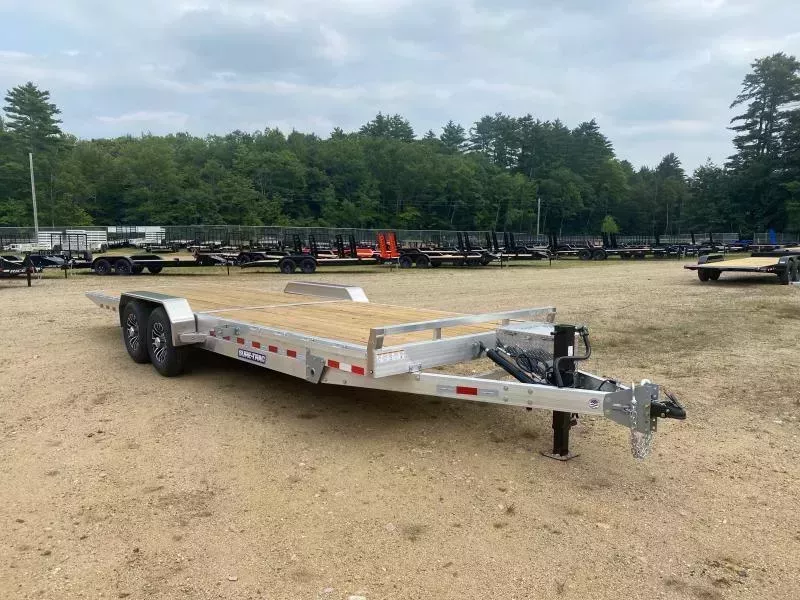 2026 Sure-Trac 7x24 Aluminum 14K Power Tilt Equipment Trailer w/Removable Fenders